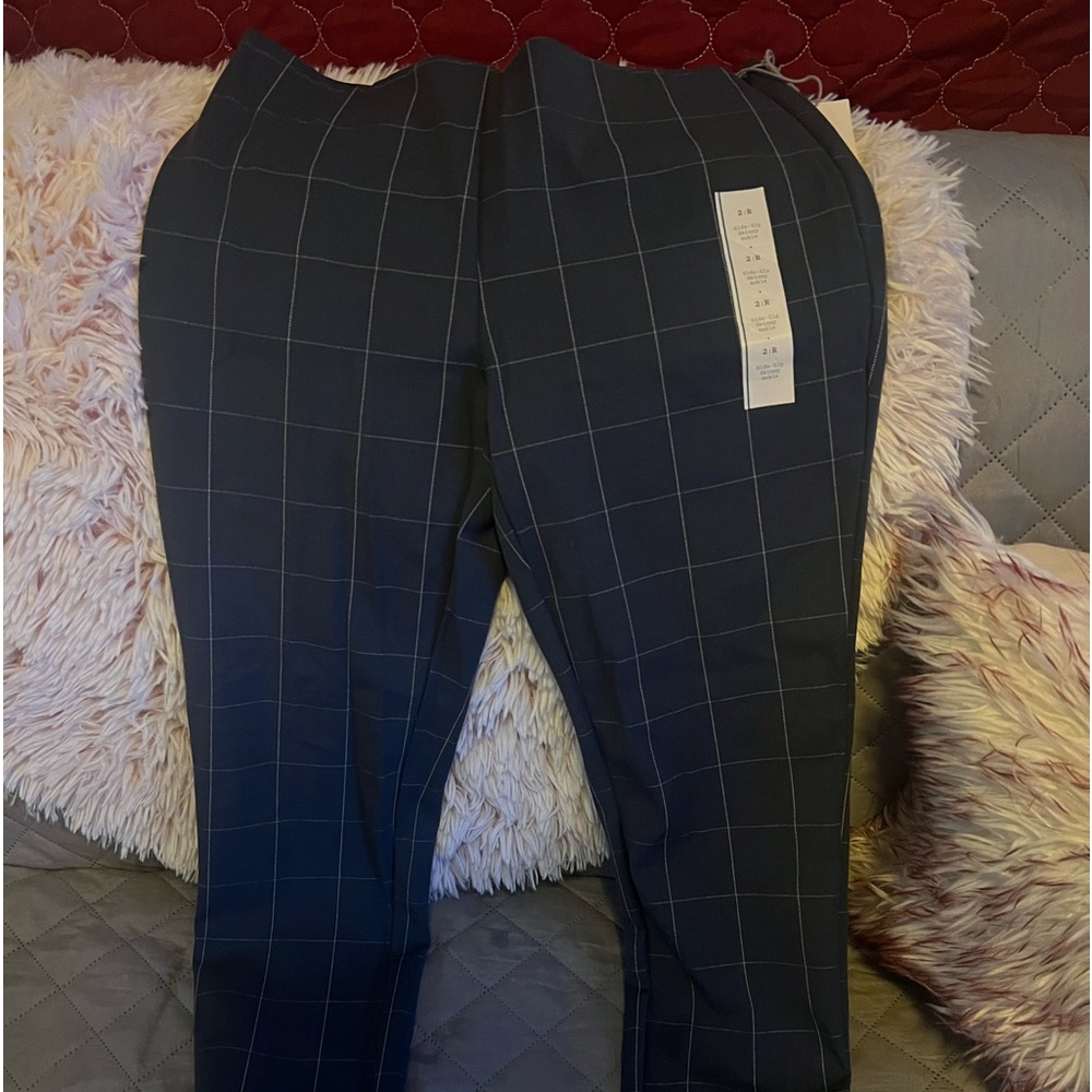 a.new day size 2 navy blue and white slacks $15+shipping or pick up for $15